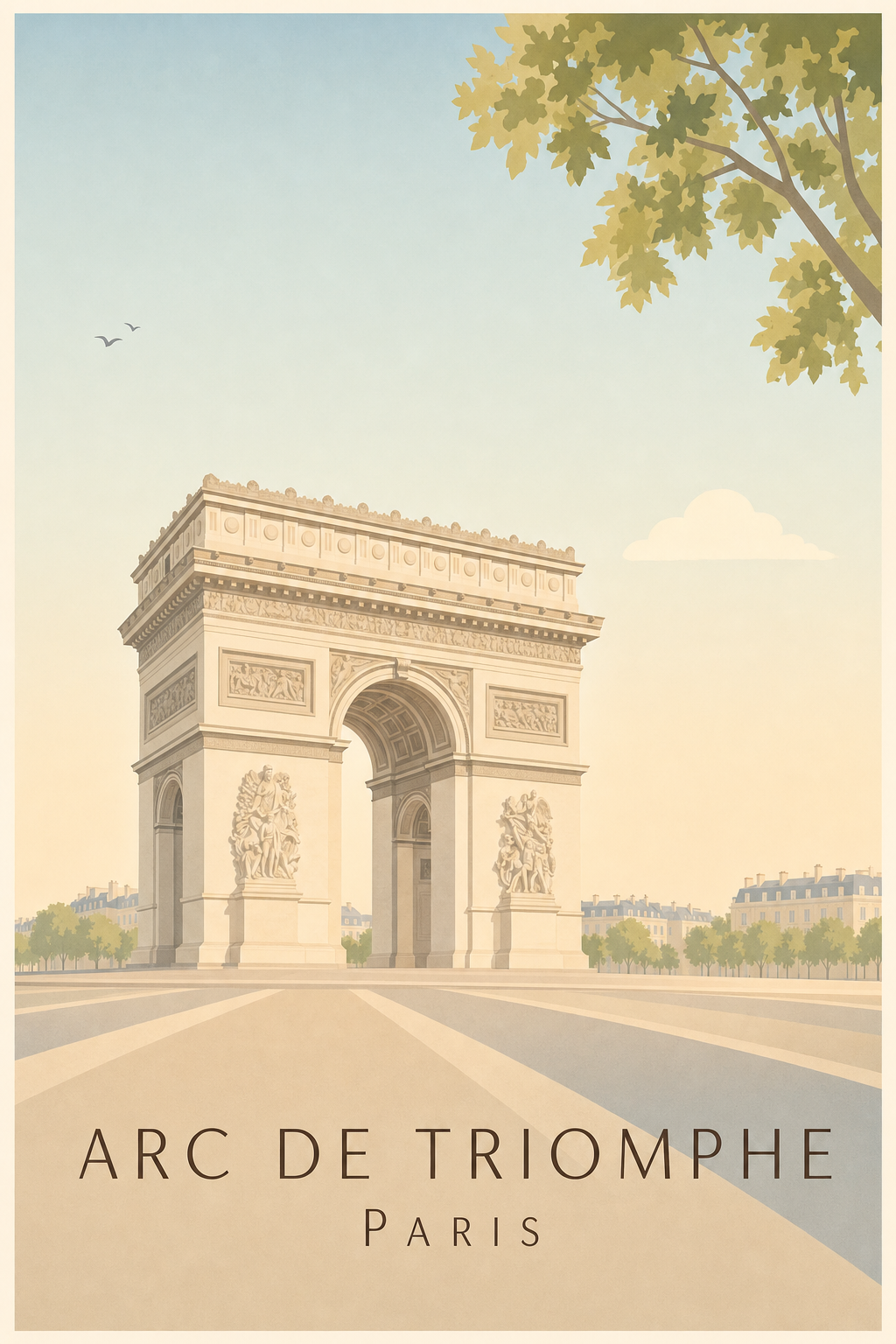 Affiche de l'Arc de Triomphe
