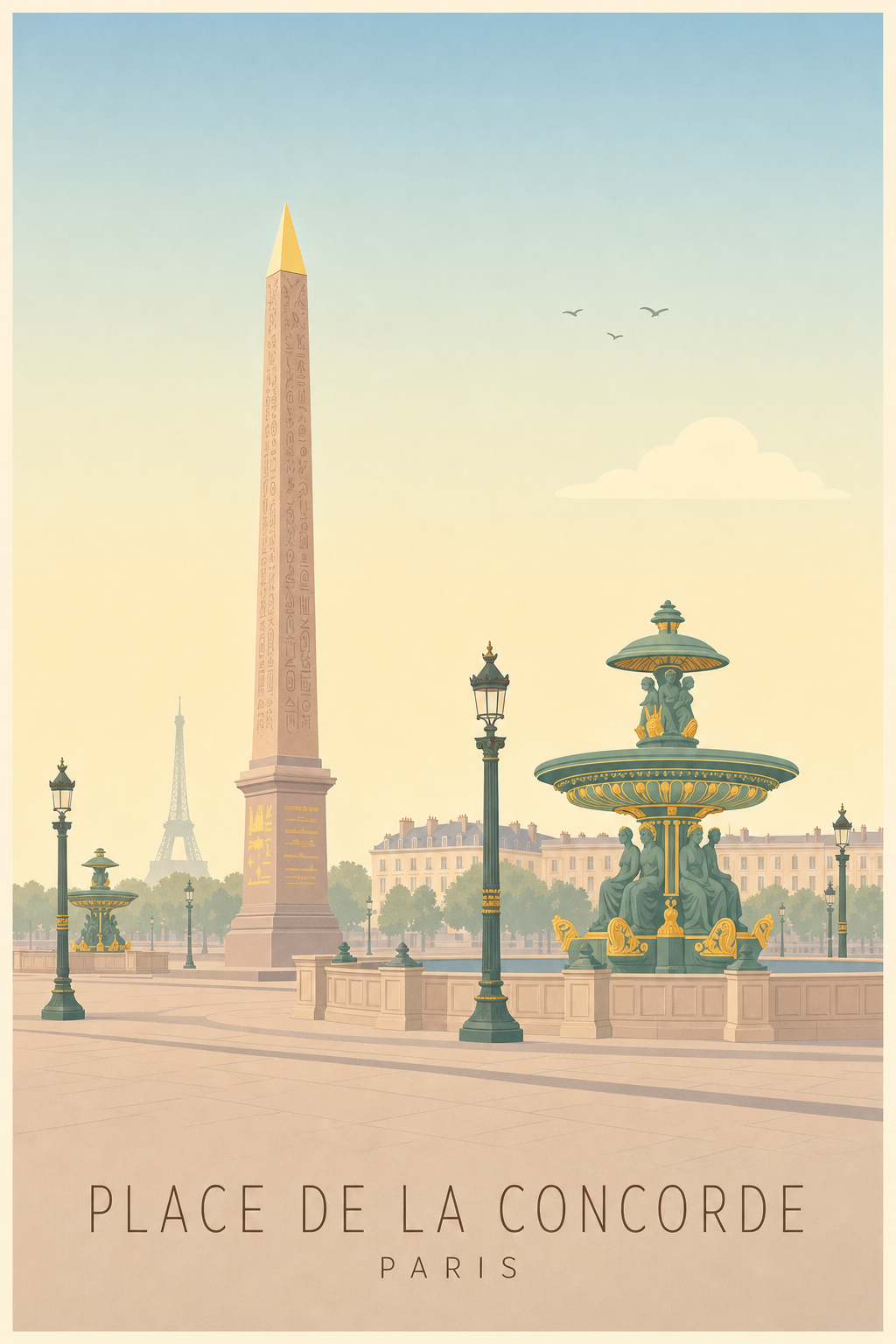 Affiche de la Place de la Concorde