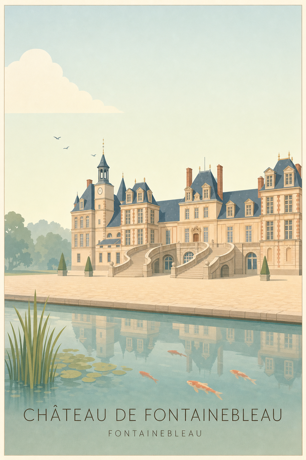 Affiche du Château de Fontainebleau