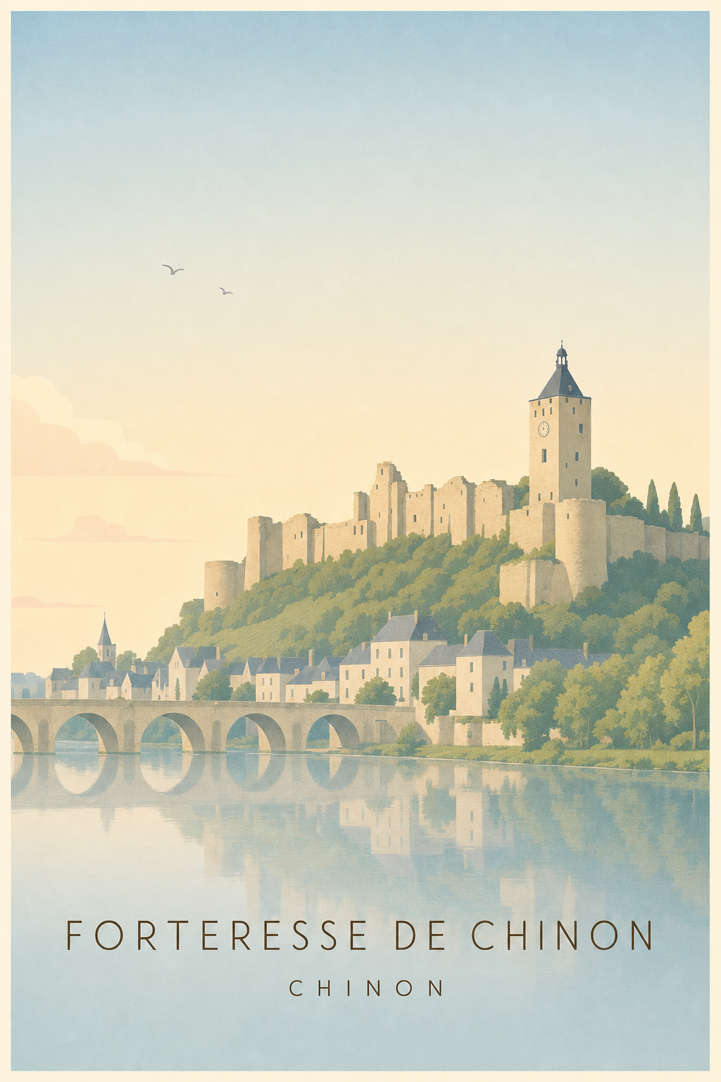 Affiche de la Forteresse de Chinon