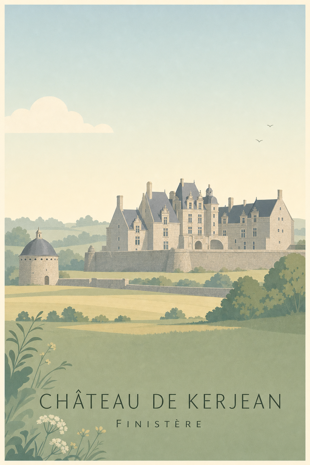 Affiche du Château de Kerjean