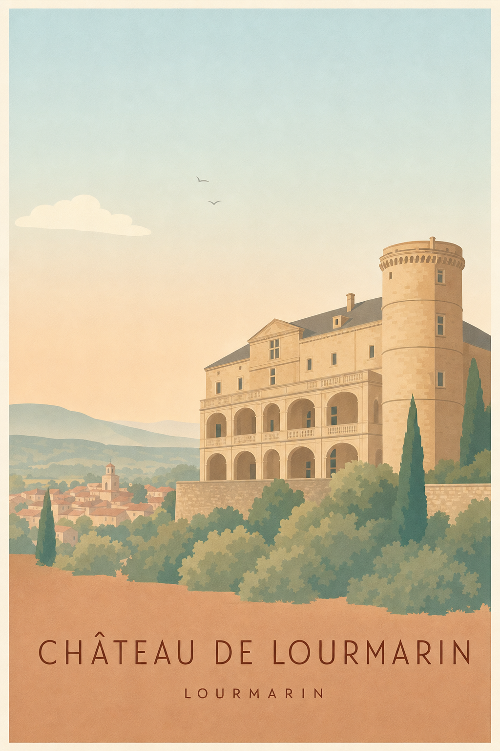 Affiche du Château de Lourmarin