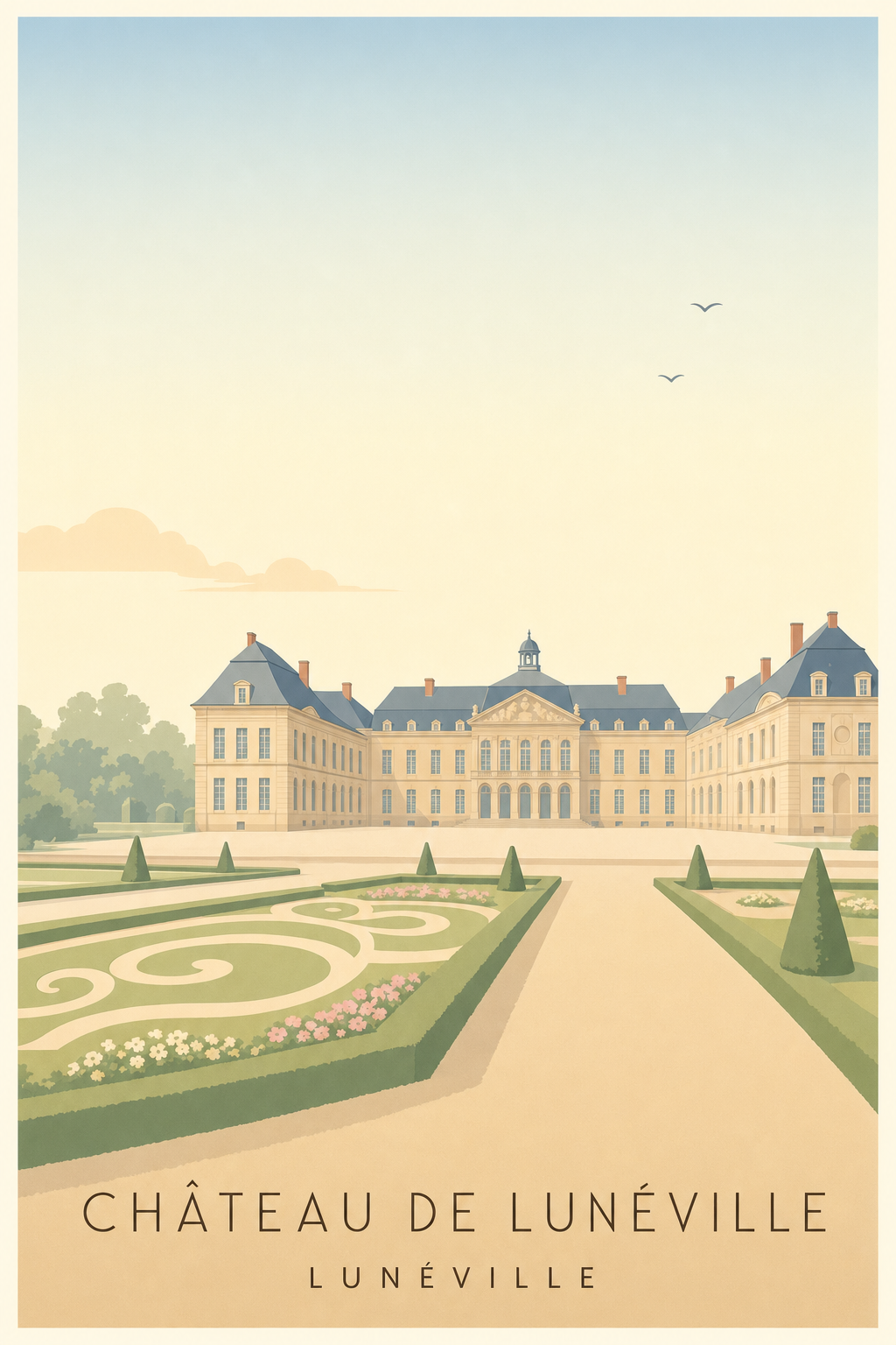 Affiche du Château de Lunéville