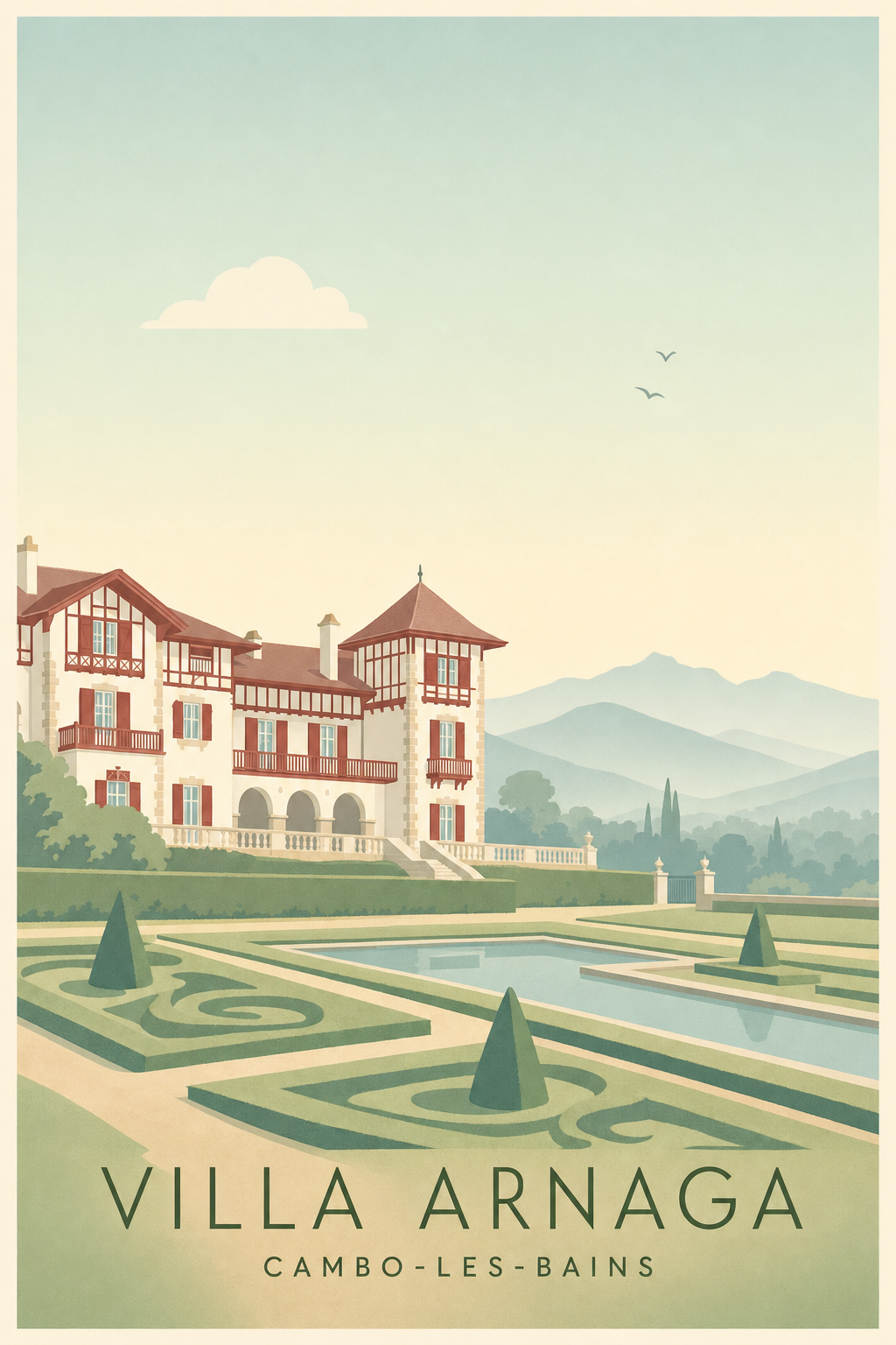 Affiche de la Villa Arnaga