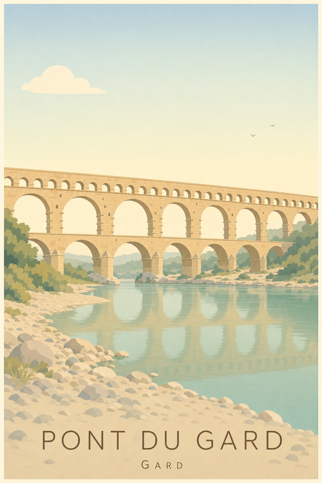 Affiche du Pont du Gard