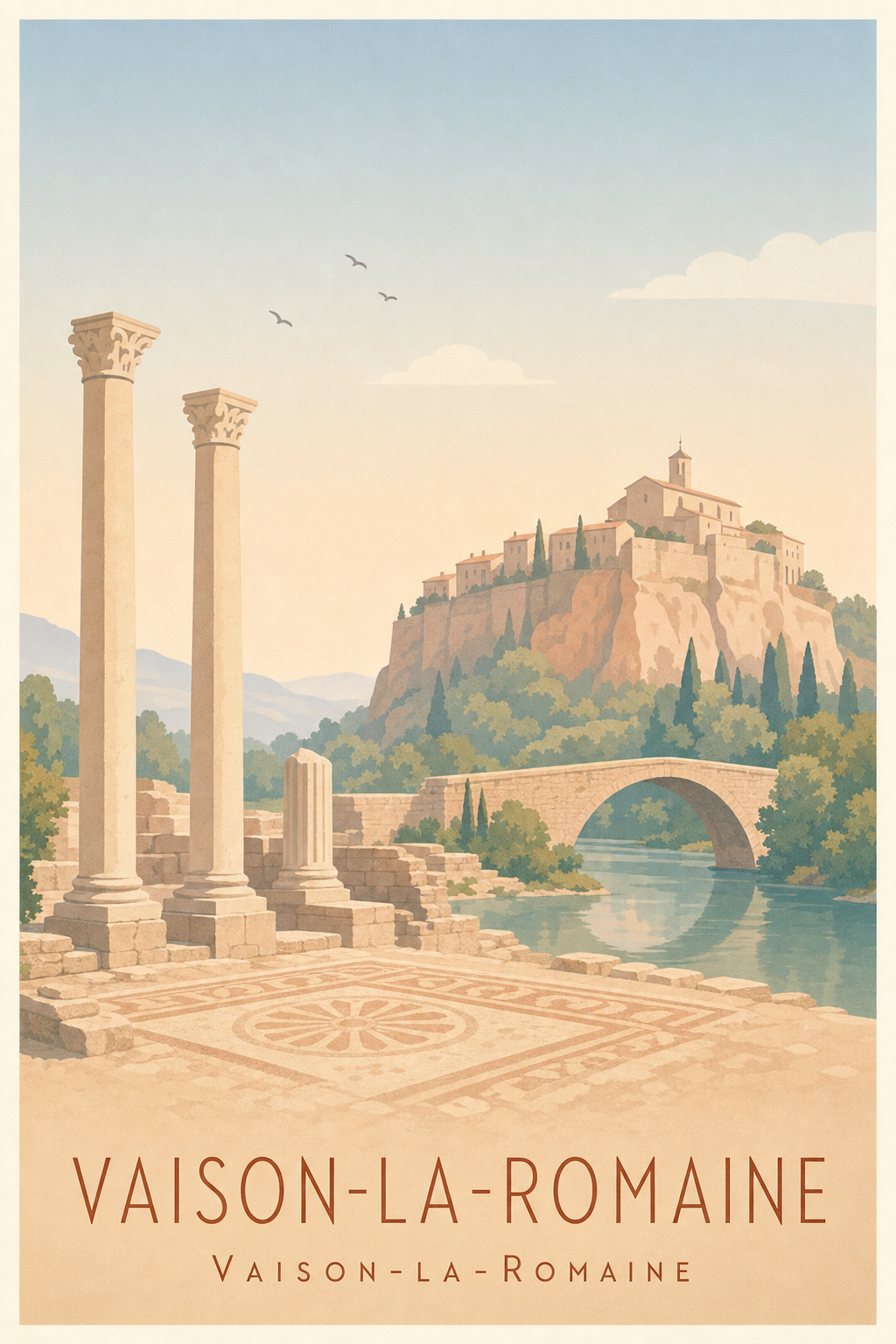 Affiche des Ruines de Vaison-la-Romaine