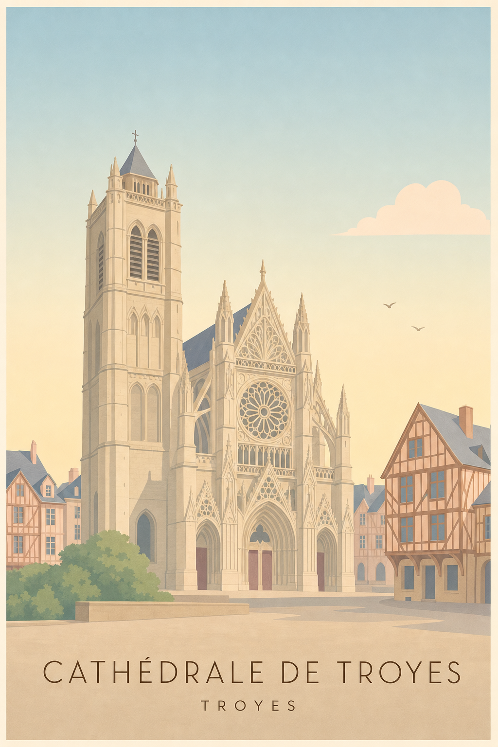 Affiche de la Cathédrale de Troyes