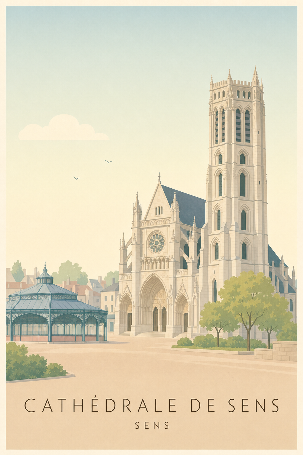 Affiche de la Cathédrale de Sens