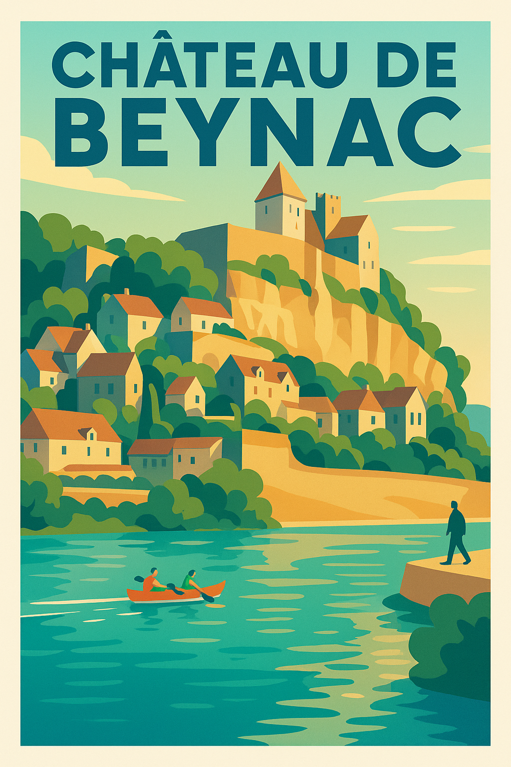 Affiche de Château de Beynac - L'âme médiévale du Périgord au fil de l'eau