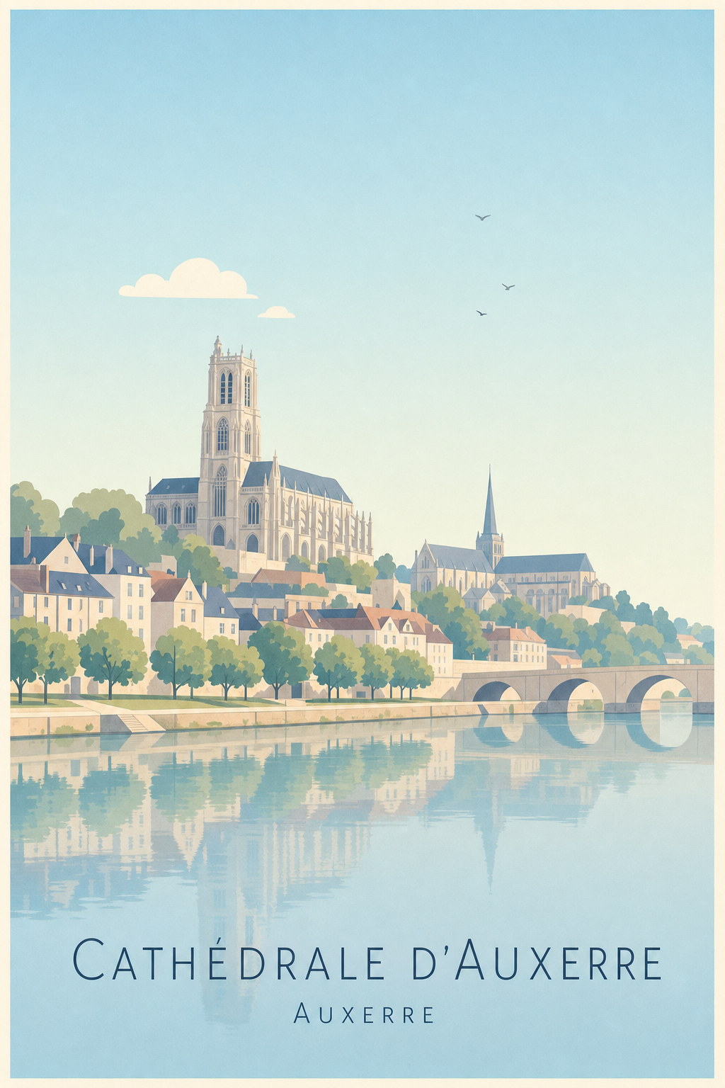 Affiche de la Cathédrale d'Auxerre