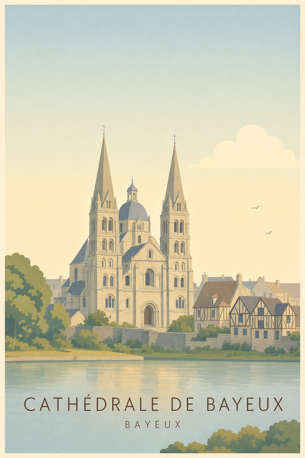 Affiche de la Cathédrale de Bayeux
