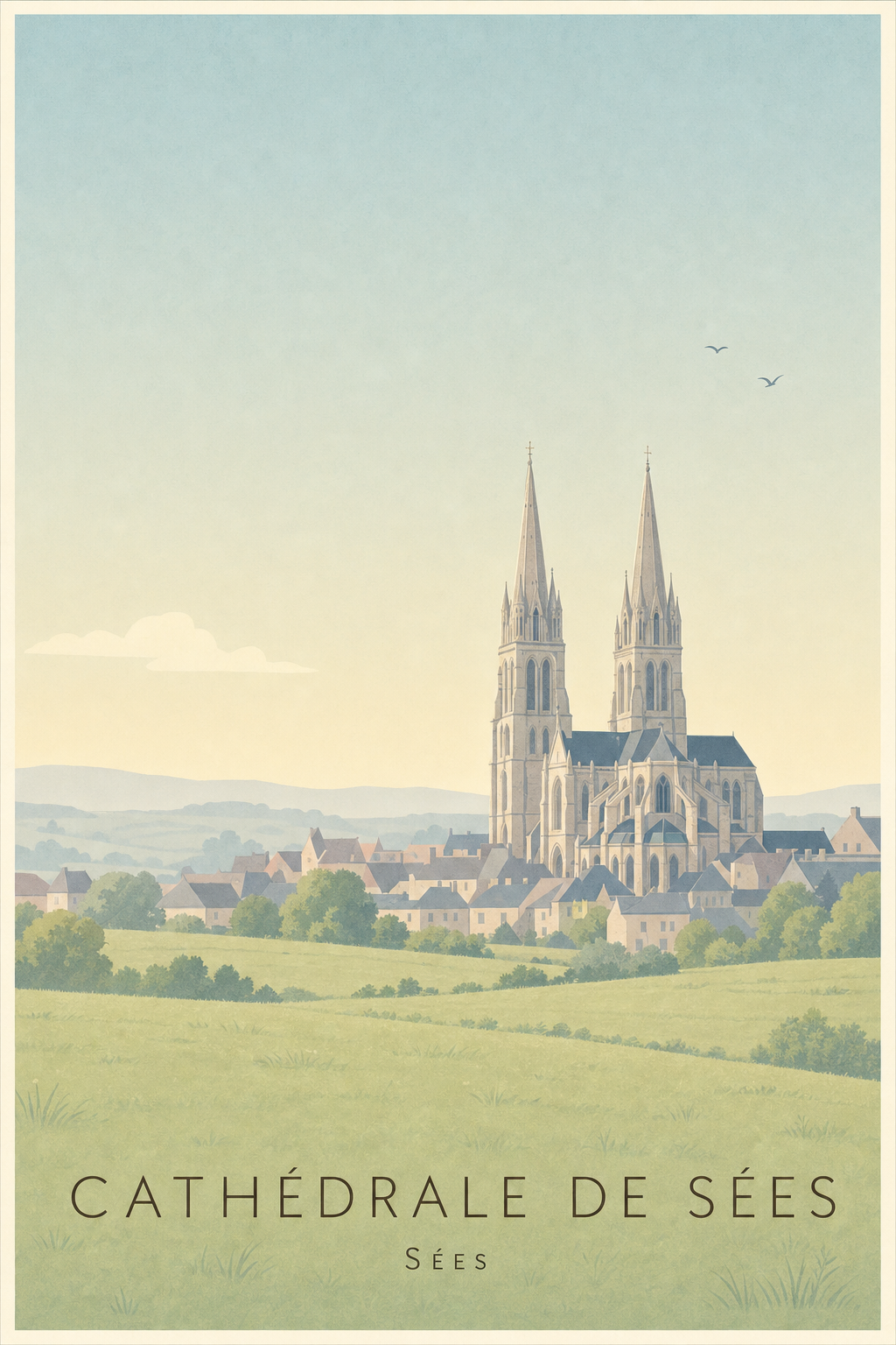 Affiche de la Cathédrale de Sées