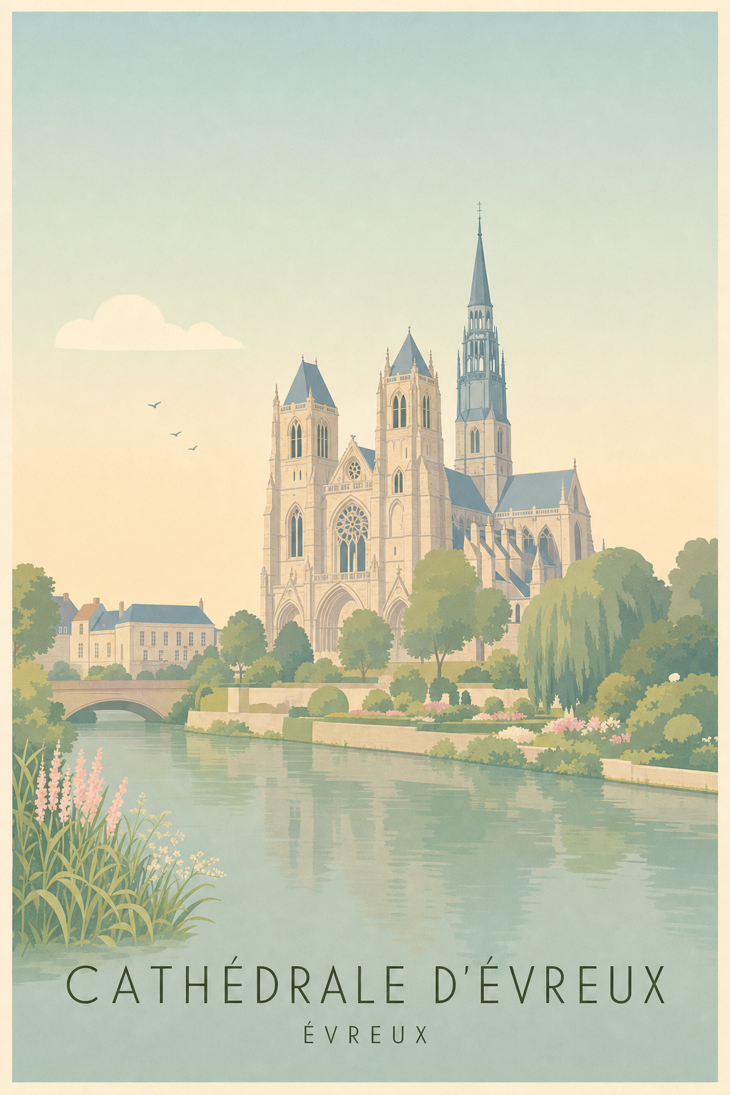 Affiche de la Cathédrale d'Évreux