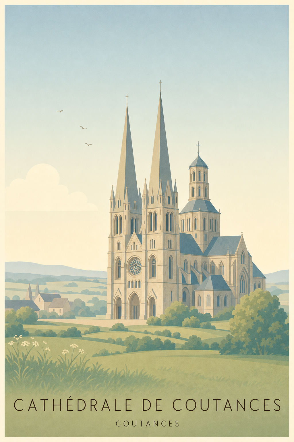 Affiche de la Cathédrale de Coutances