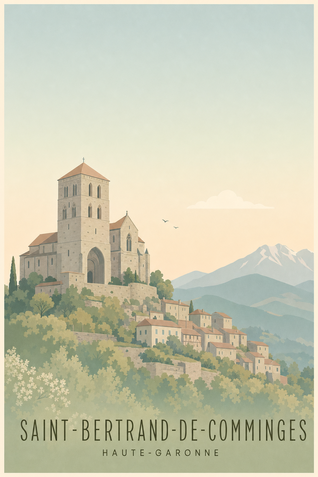 Affiche de la Cathédrale de Saint-Bertrand-de-Comminges