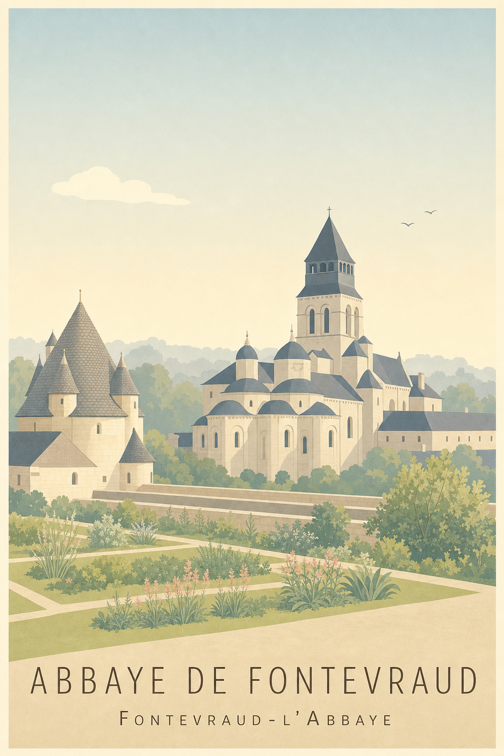 Affiche de l'Abbaye de Fontevraud