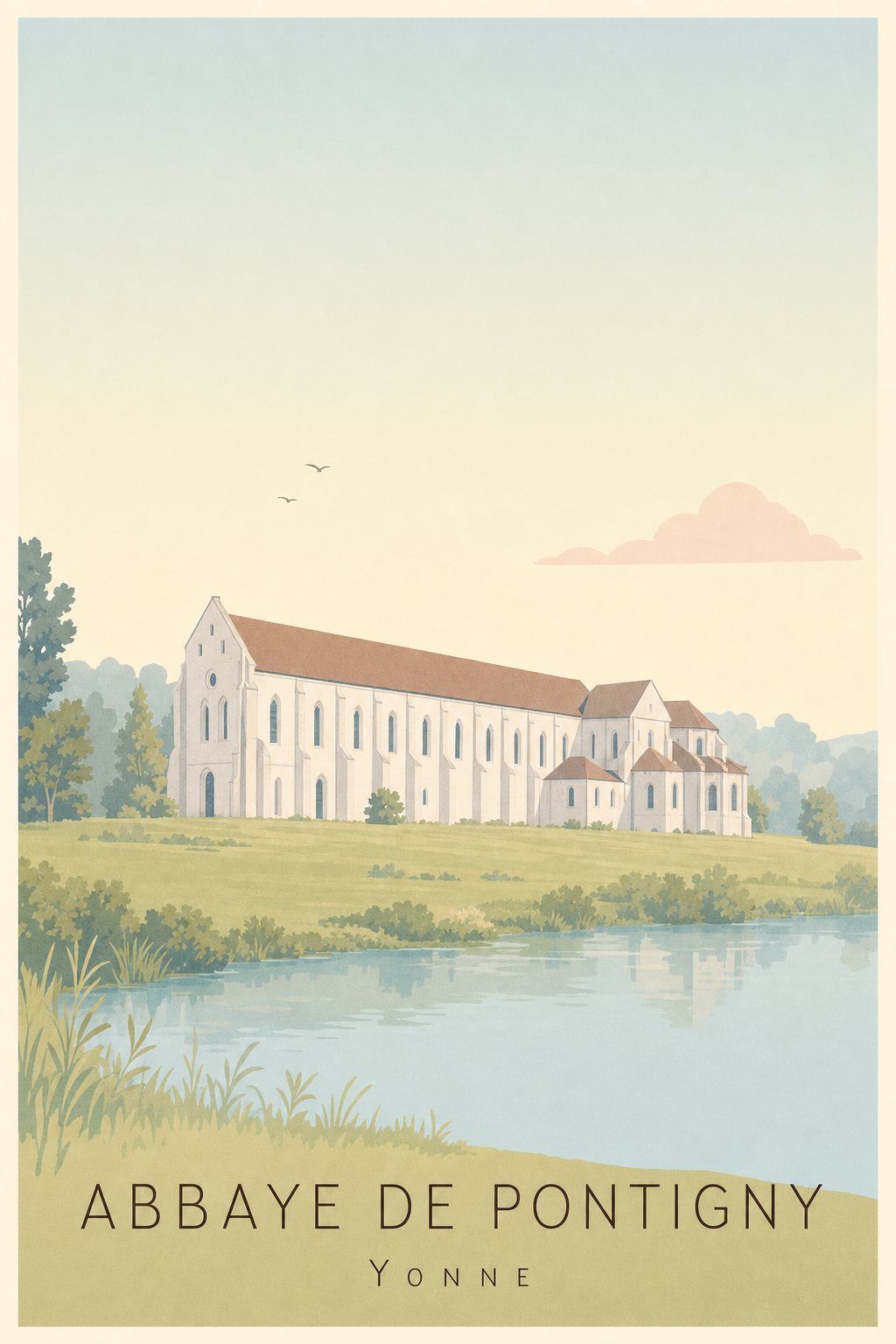 Affiche de l'Abbaye de Pontigny