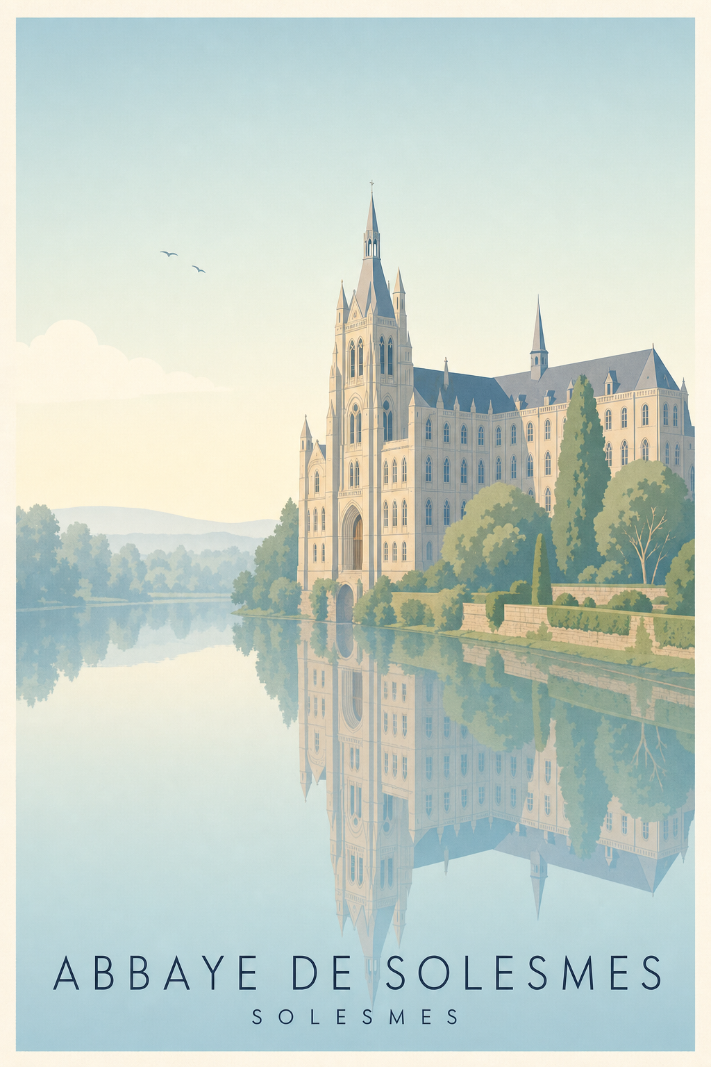 Affiche de l'Abbaye de Solesmes
