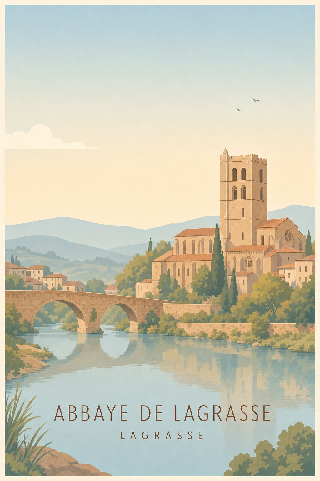 Affiche de l'Abbaye de Lagrasse