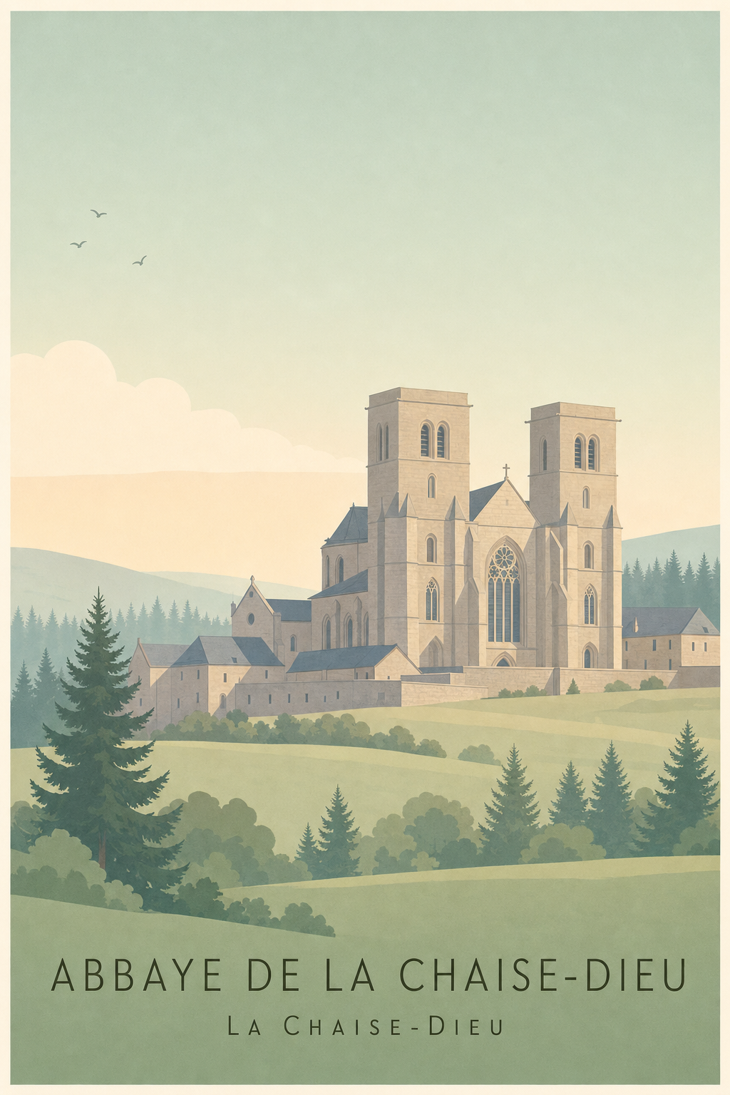 Affiche de l'Abbaye de La Chaise-Dieu