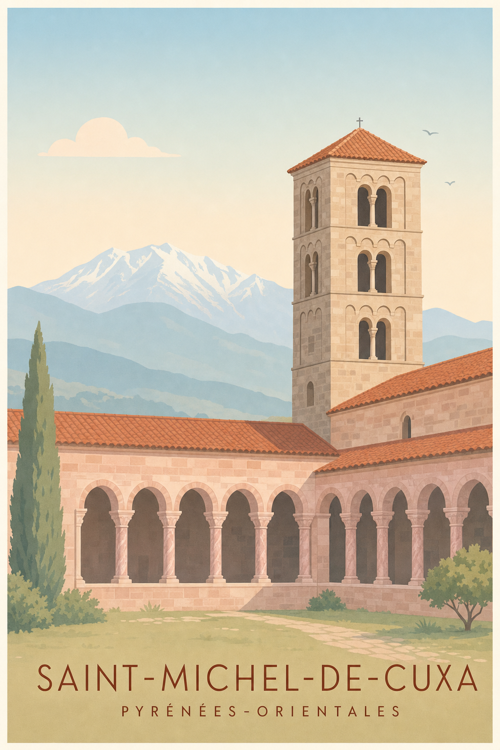 Affiche de l'Abbaye de Saint-Michel-de-Cuxa