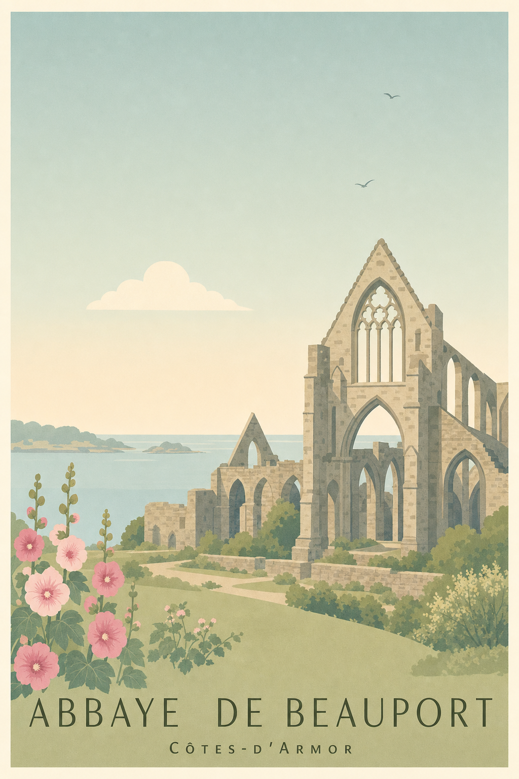 Affiche de l'Abbaye de Beauport