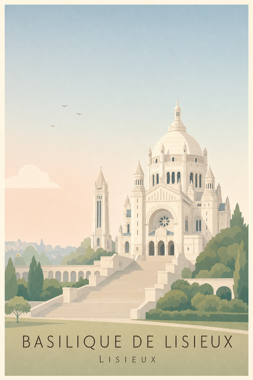 Affiche de la Basilique de Lisieux