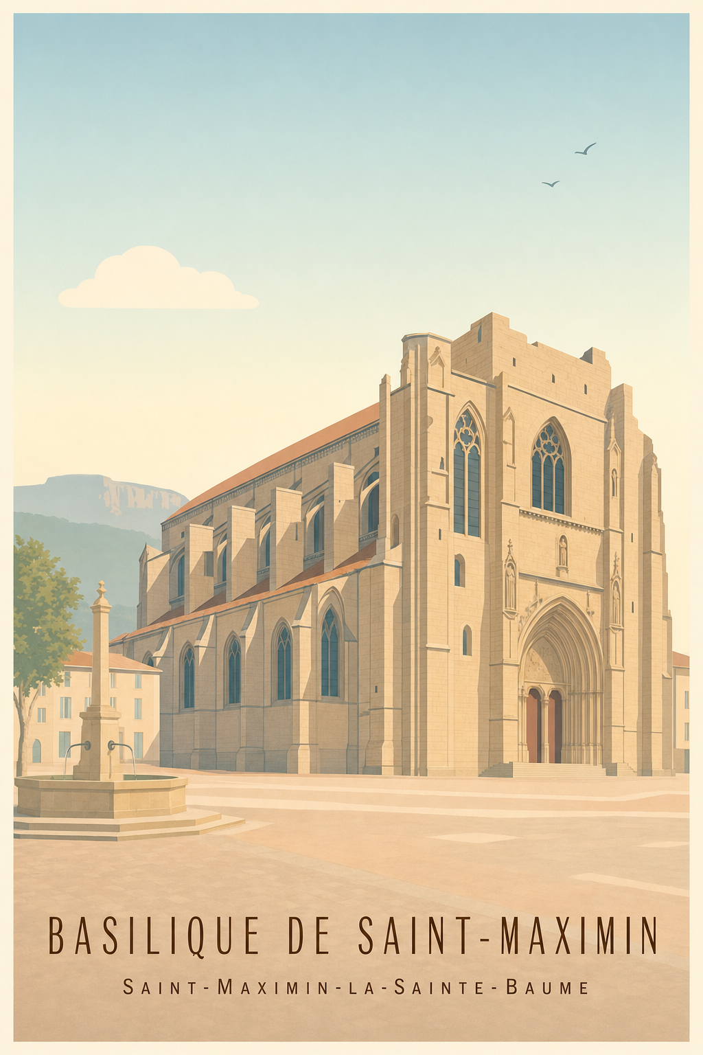 Affiche de la Basilique de Saint-Maximin