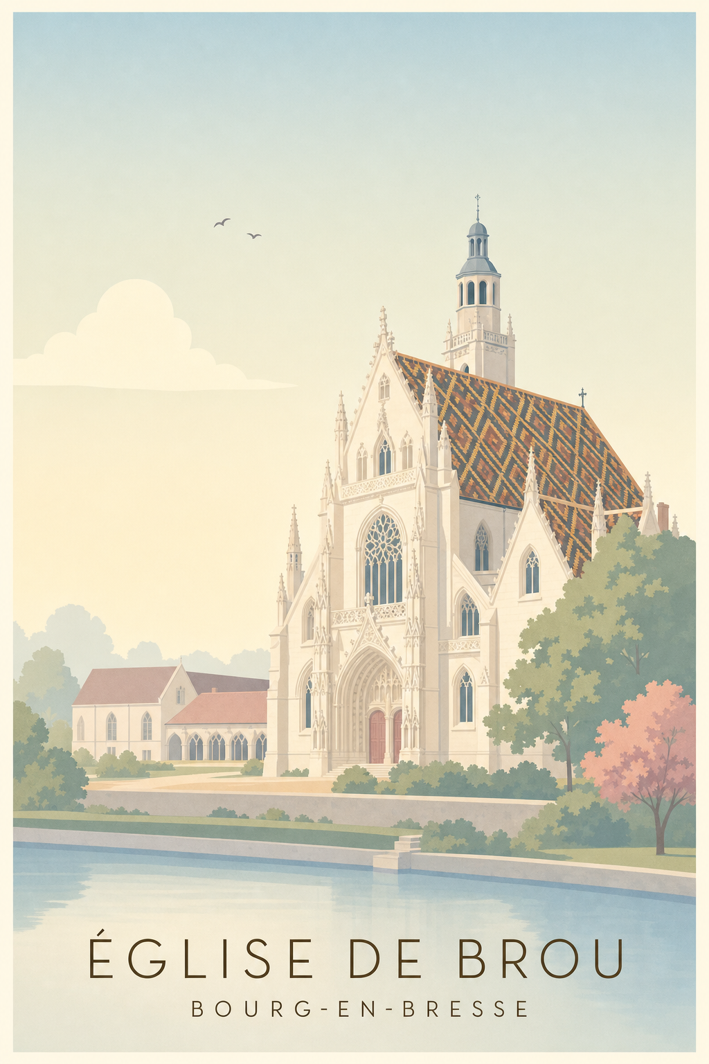 Affiche de l'Église de Brou