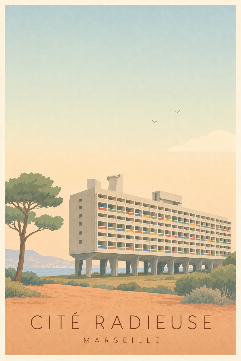Affiche de la Cité radieuse
