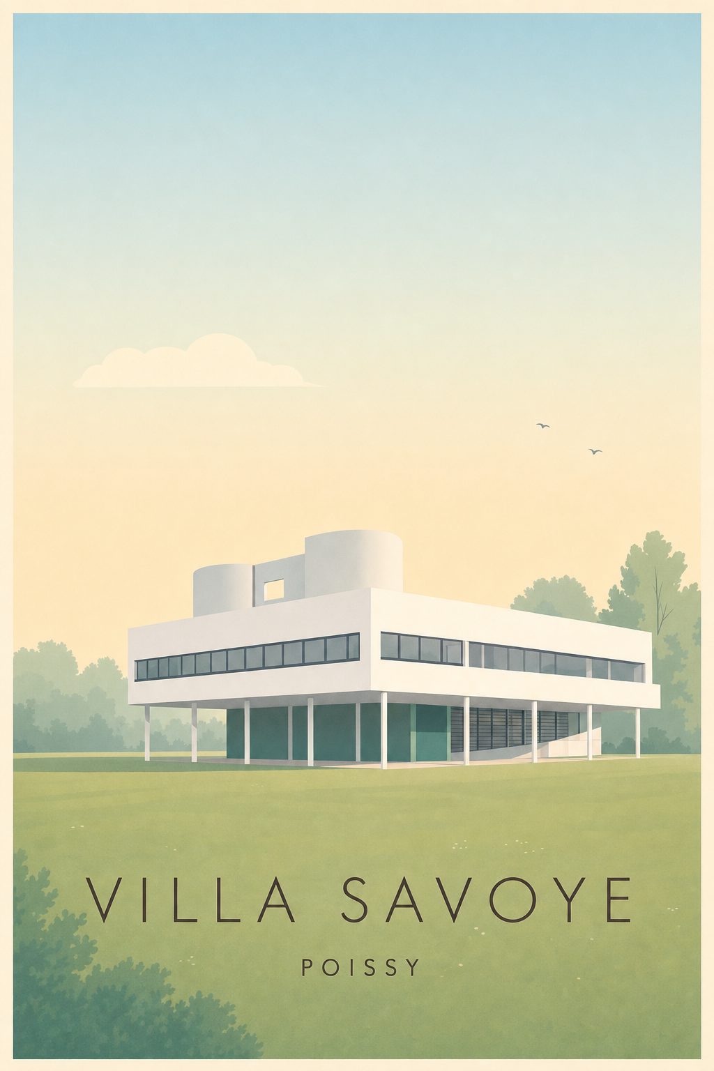 Affiche de la Villa Savoye