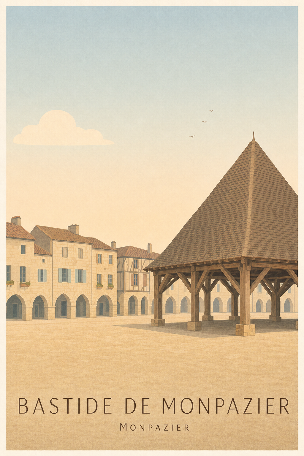 Affiche de la Bastide de Monpazier