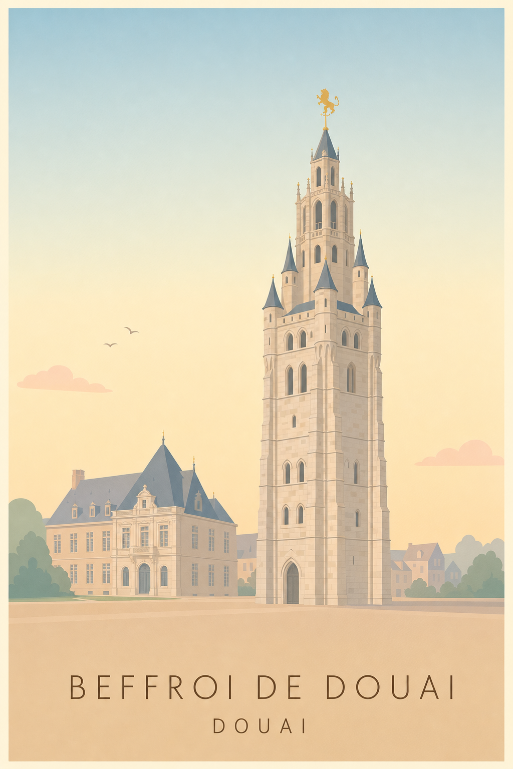 Affiche du Beffroi de Douai