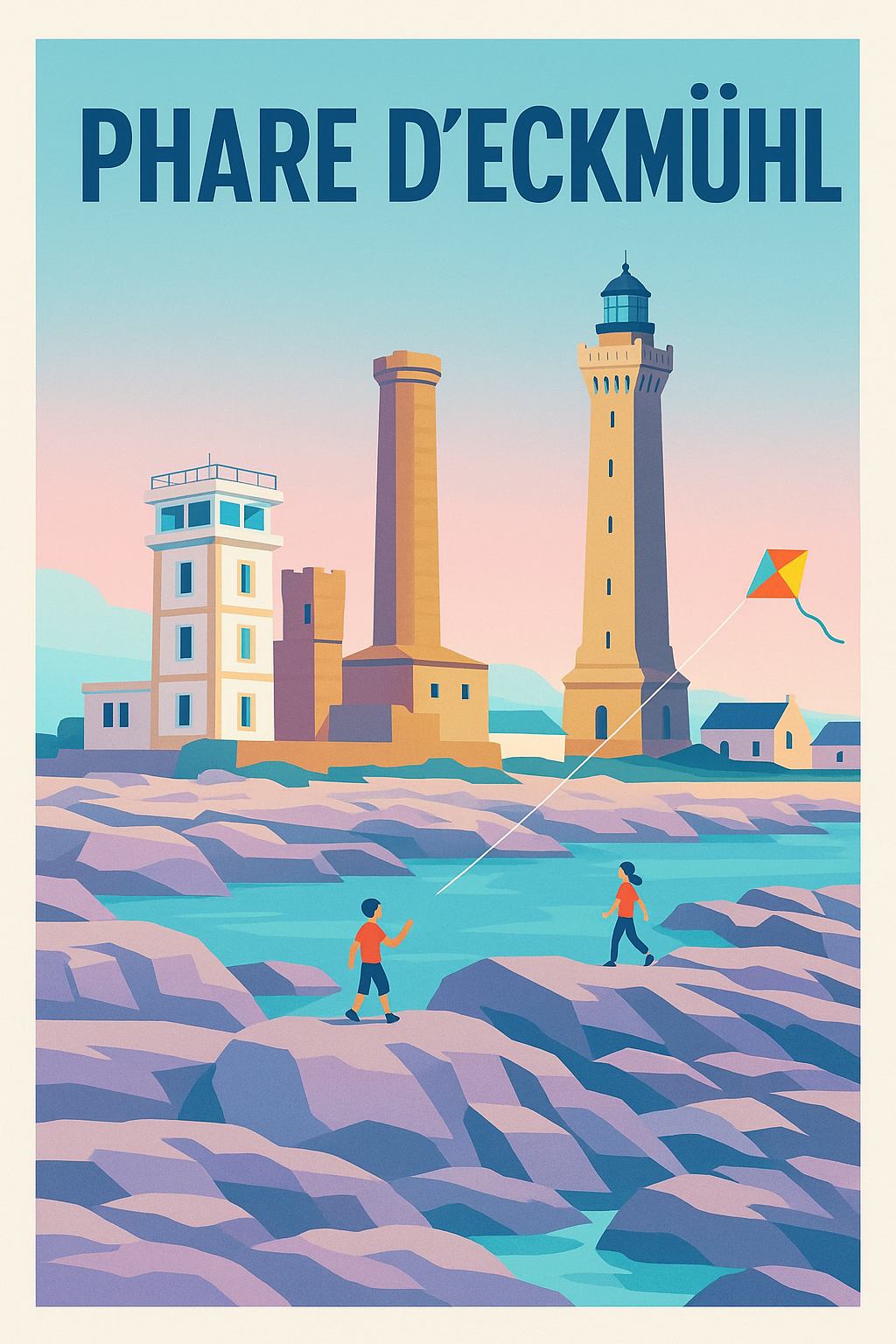Affiche de Phare d'Eckmühl - L'éclat majestueux de la pointe de Penmarc'h