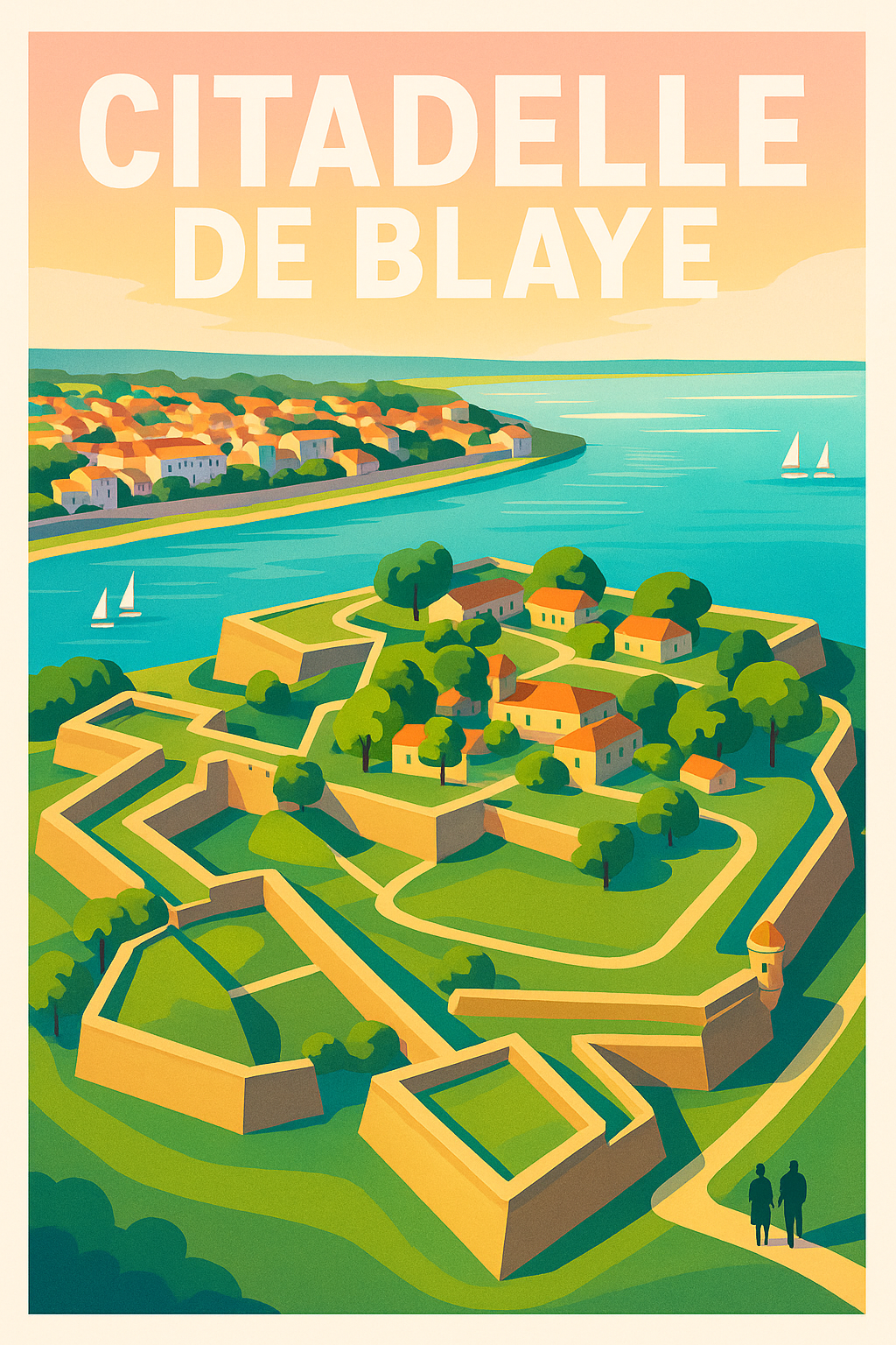 Affiche de Citadelle de Blaye - L'élégance historique au bord de l'Estuaire