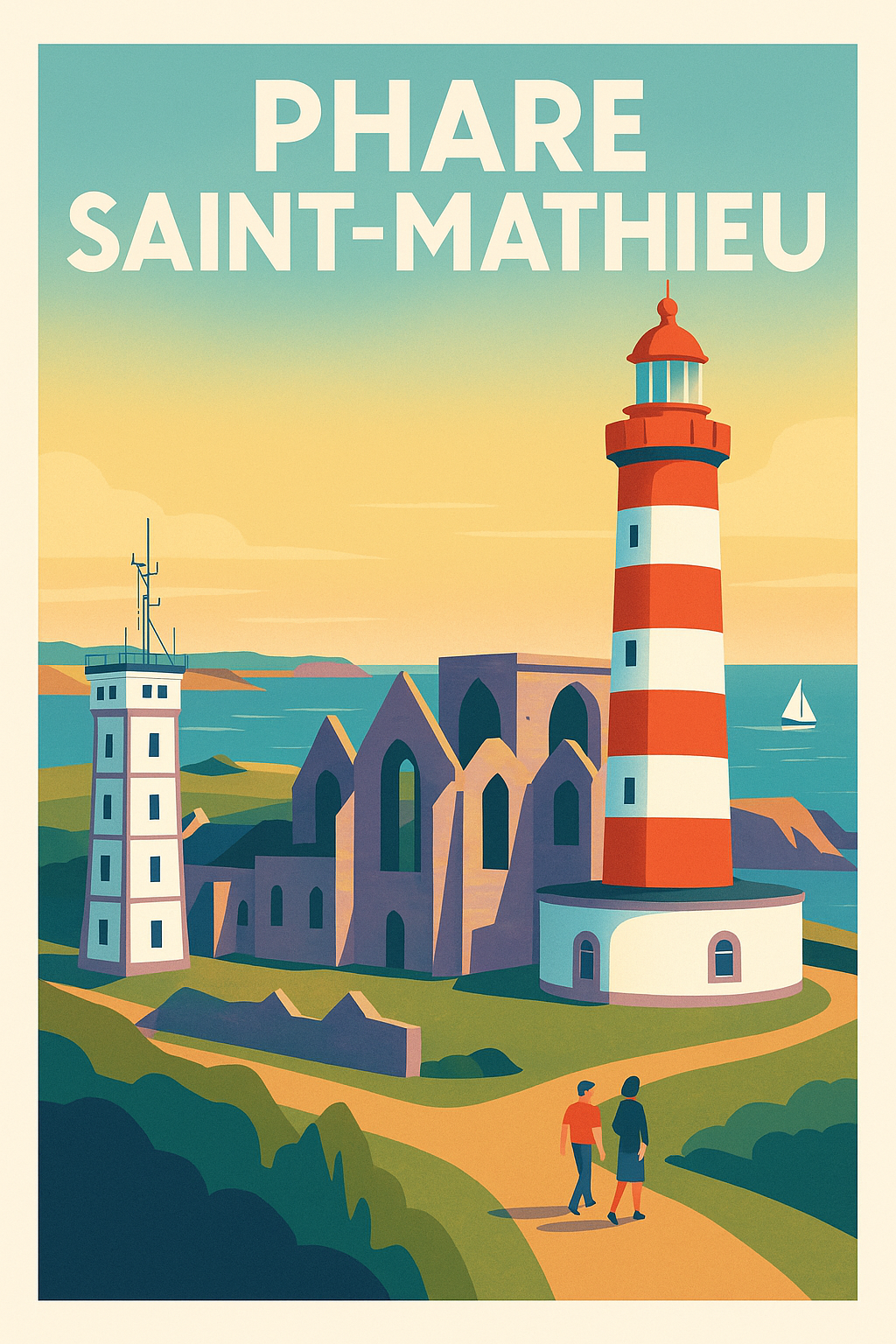 Affiche de Phare Saint-Mathieu - La sentinelle des côtes bretonnes