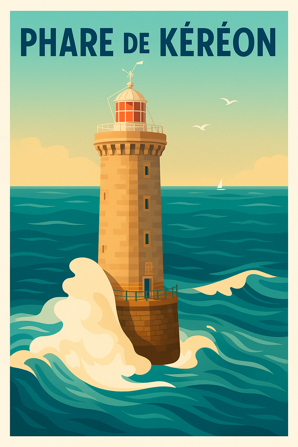 Affiche de Phare de Kéréon - Le Palais des Mers au Cœur d'Ouessant