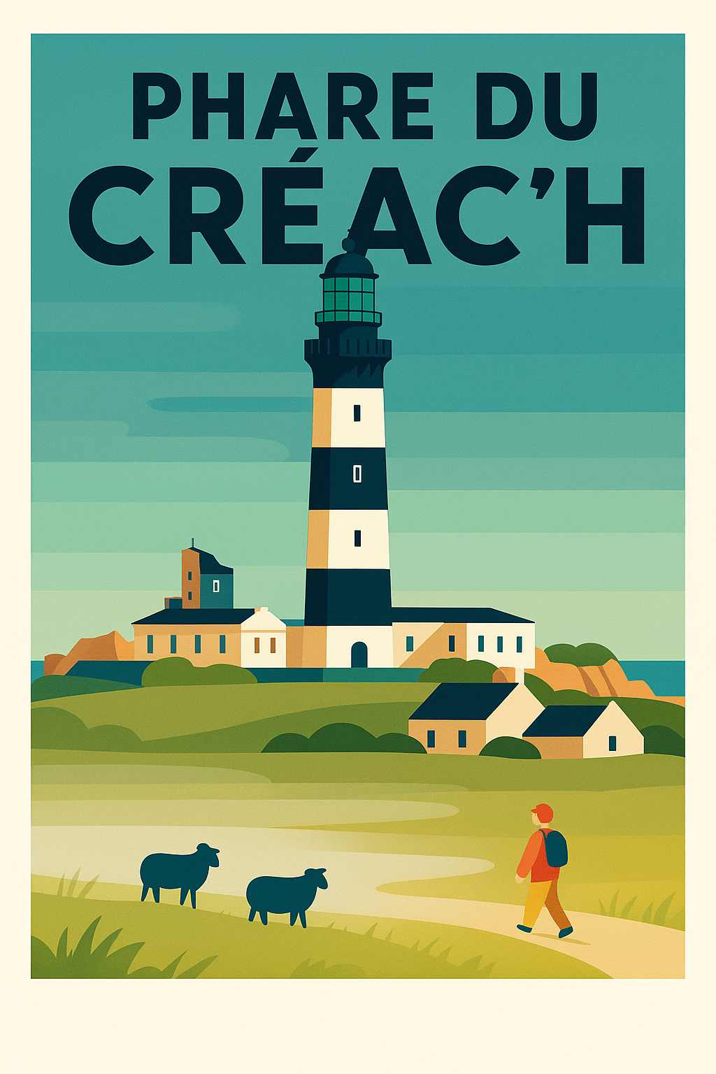 Affiche de Phare du Créac’h - L'éclat majestueux de l'île d'Ouessant