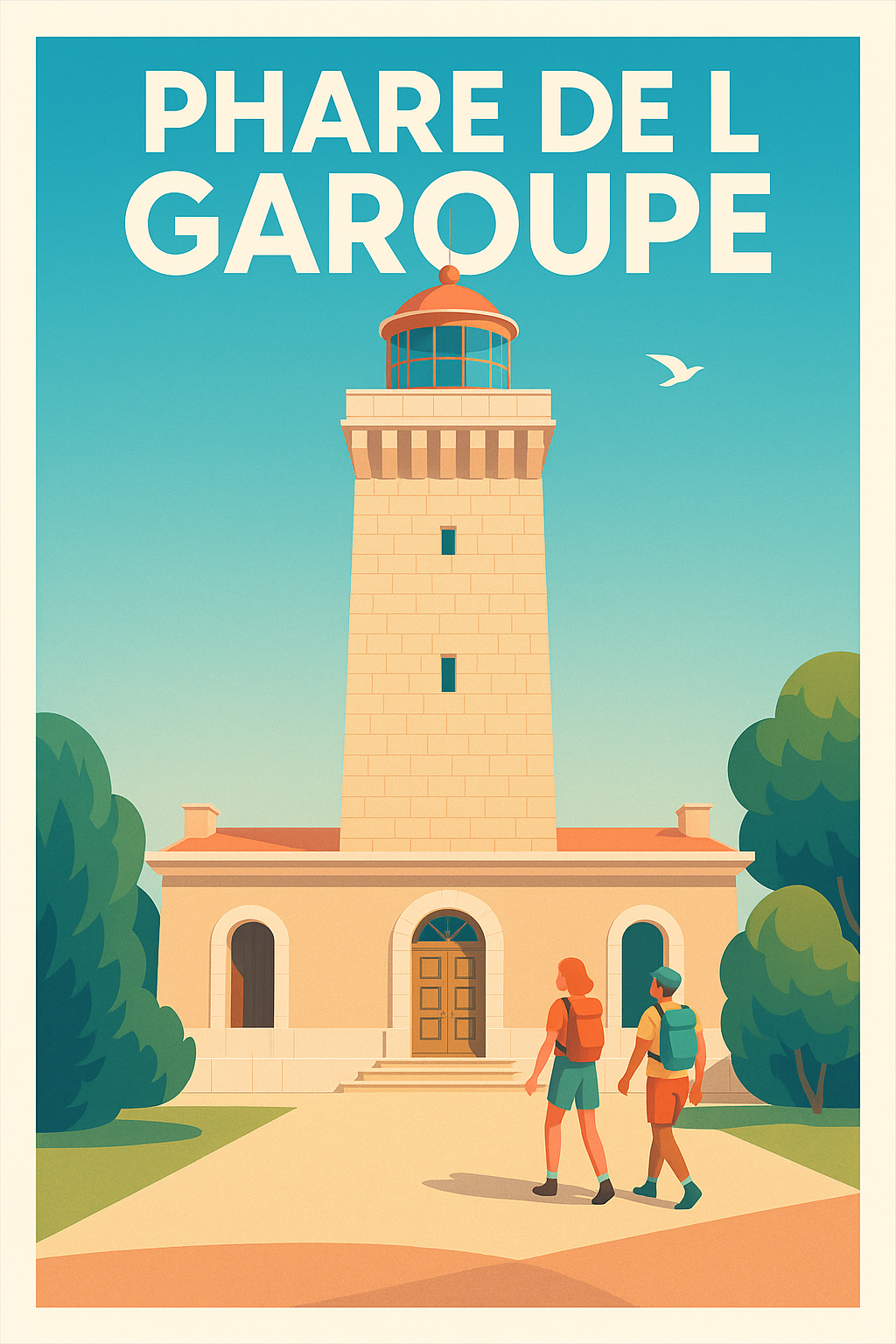 Affiche de Phare de la Garoupe - Lumière emblématique d'Antibes