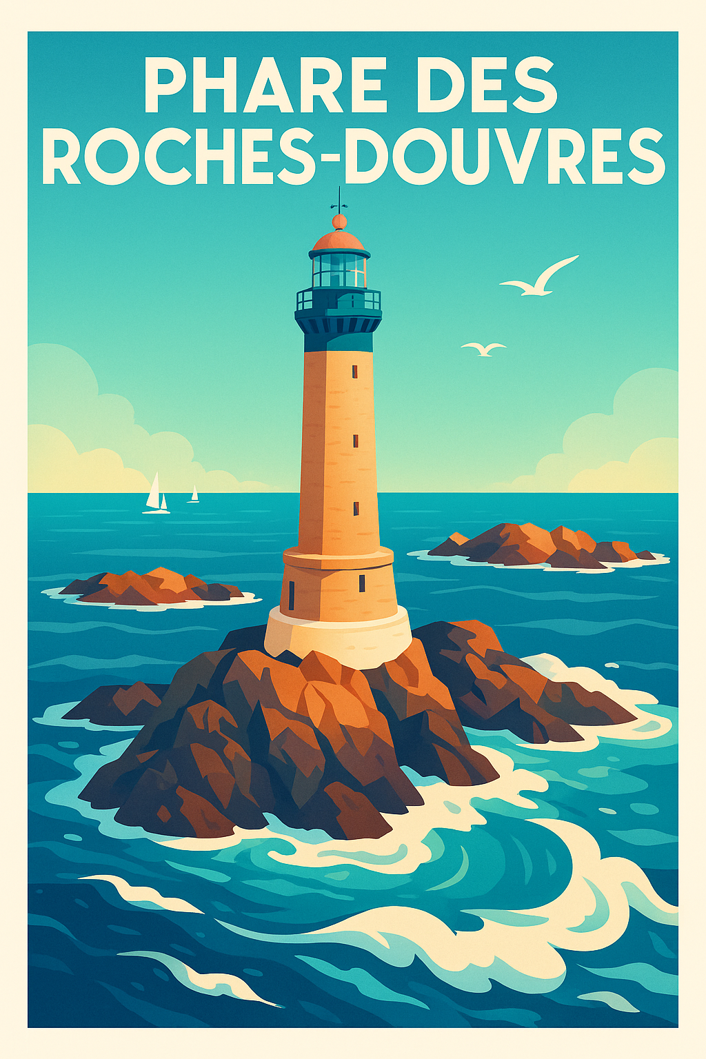 Affiche de Phare des Roches-Douvres - L'éclat majestueux du grand large