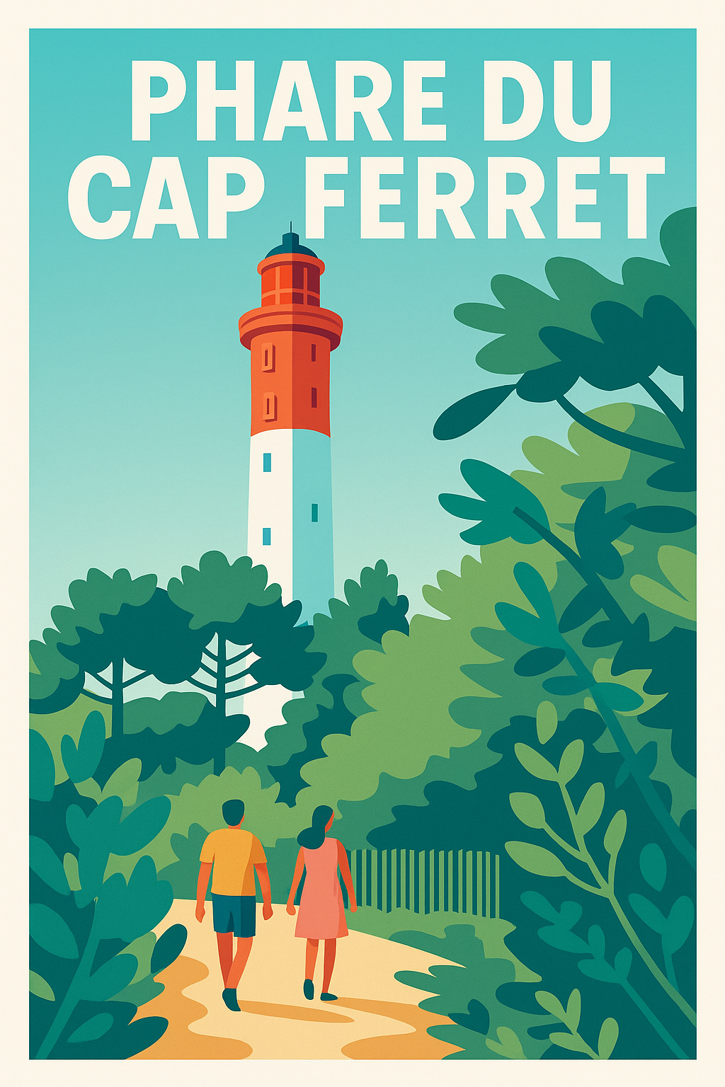 Affiche de Phare du Cap Ferret - L'élégance sauvage du Bassin d'Arcachon