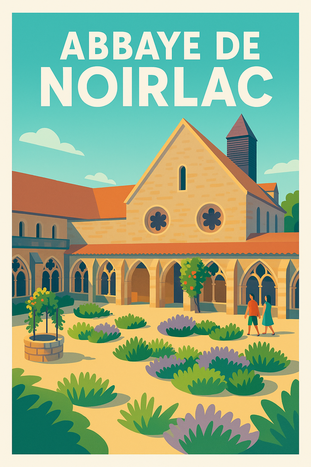 Affiche de Abbaye de Noirlac - Sérénité et architecture cistercienne