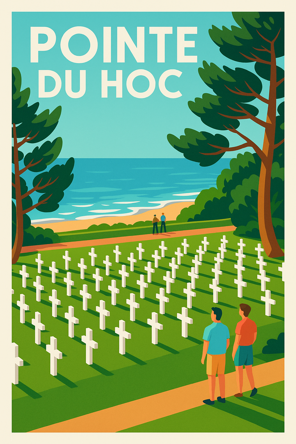 Affiche de Pointe du Hoc - Un hommage mémoriel entre terre et mer