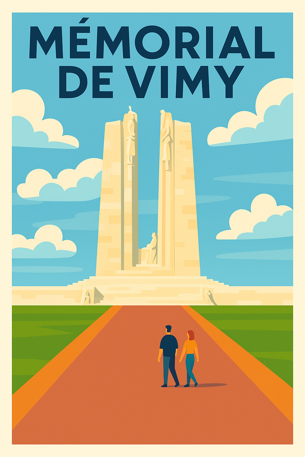 Affiche de Mémorial de Vimy - Un hommage majestueux en terre de France
