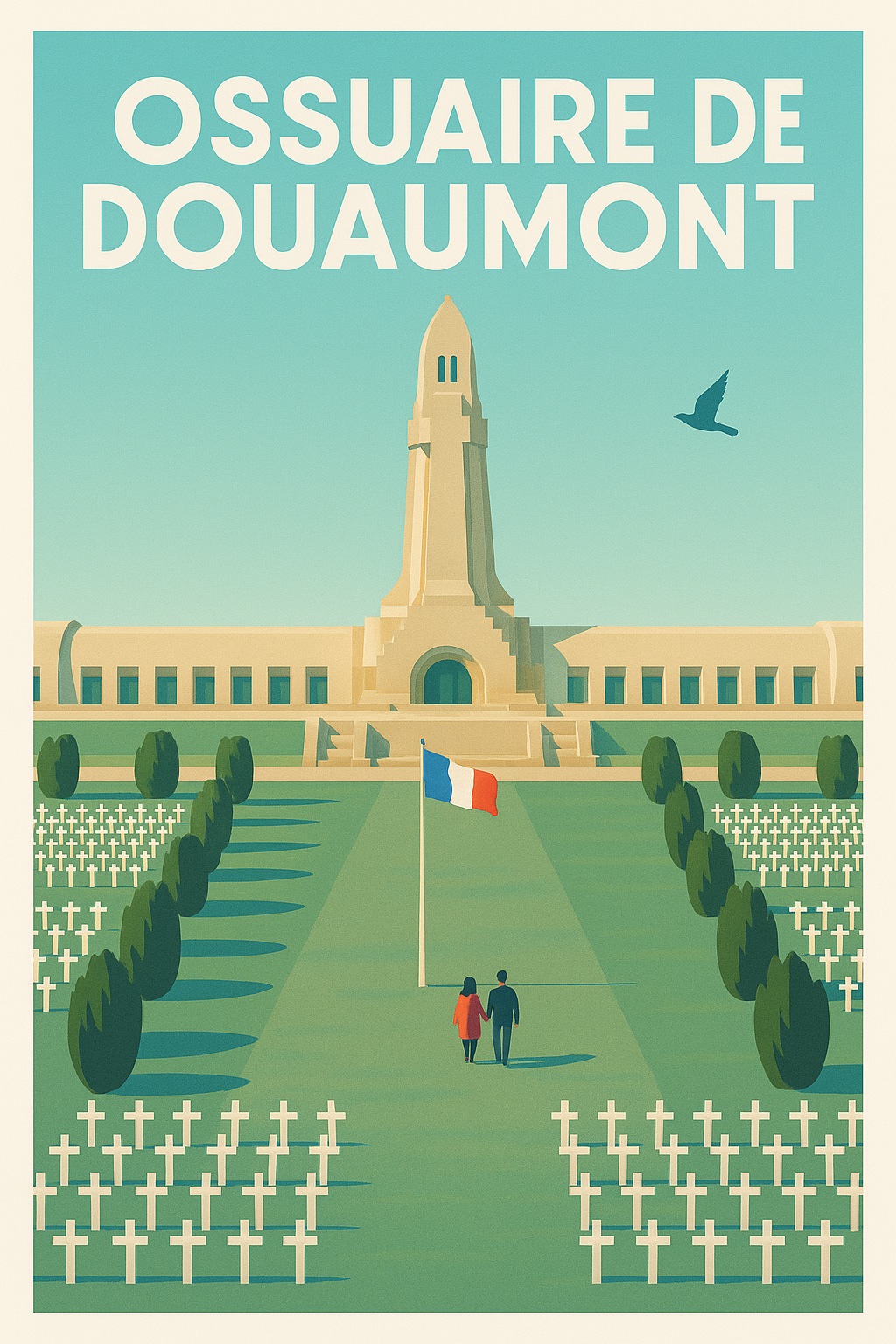 Affiche de Ossuaire de Douaumont - Un hommage solennel et majestueux