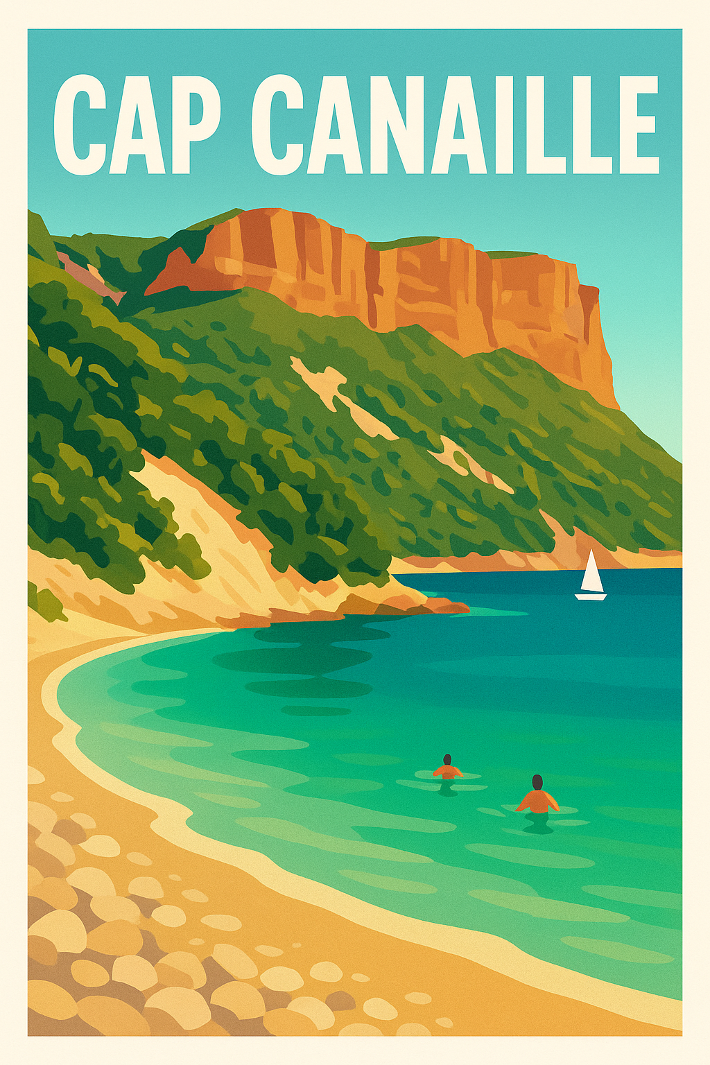 Affiche Cap Canaille — La majesté des falaises de Cassis · poster d'art de Cap Canaille