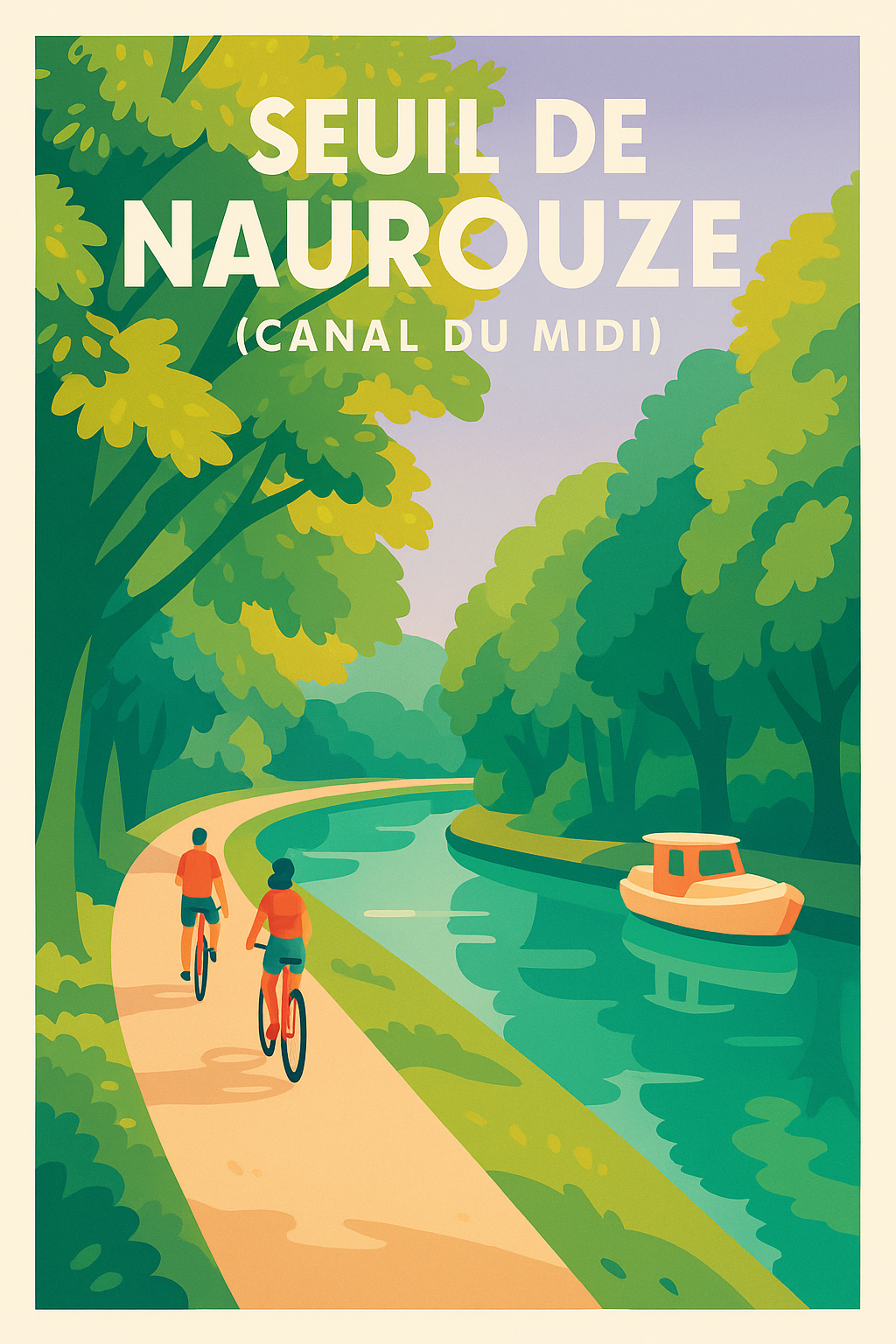 Affiche de Seuil de Naurouze - L'escale bucolique au fil du Canal du Midi