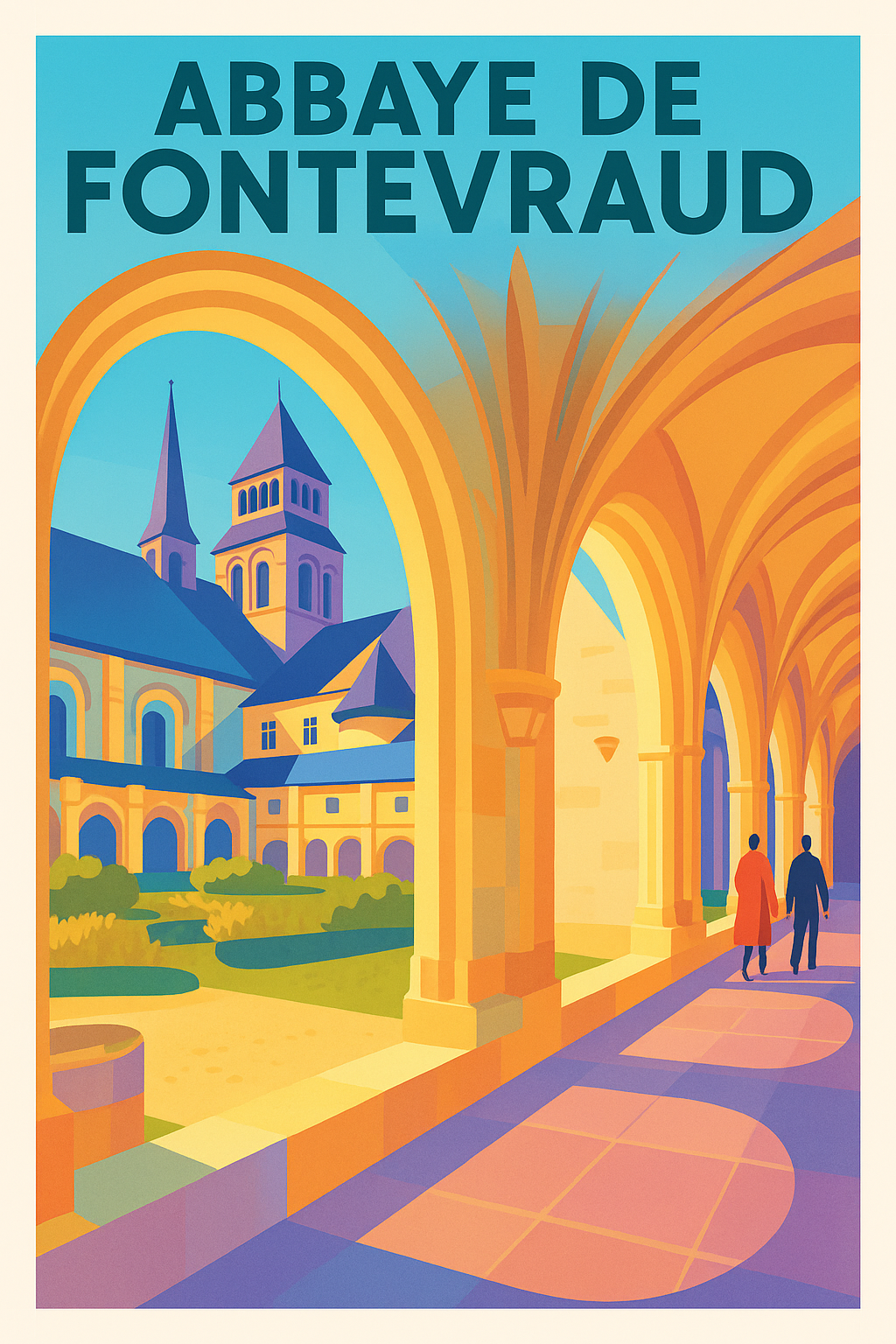 Affiche de Abbaye de Fontevraud - L'élégance intemporelle du patrimoine ligérien
