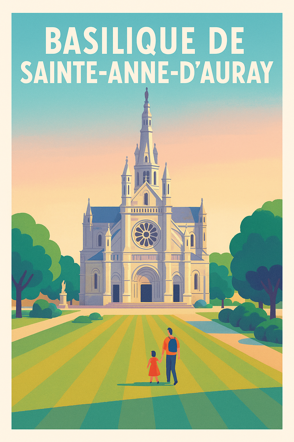Affiche de Sainte-Anne-d'Auray - La majesté du patrimoine breton