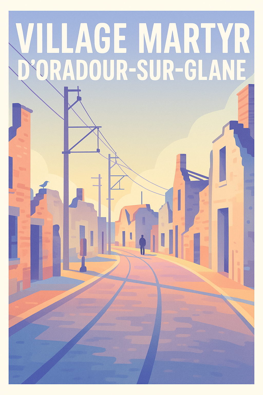 Affiche de Oradour-sur-Glane - Un hommage vibrant au souvenir